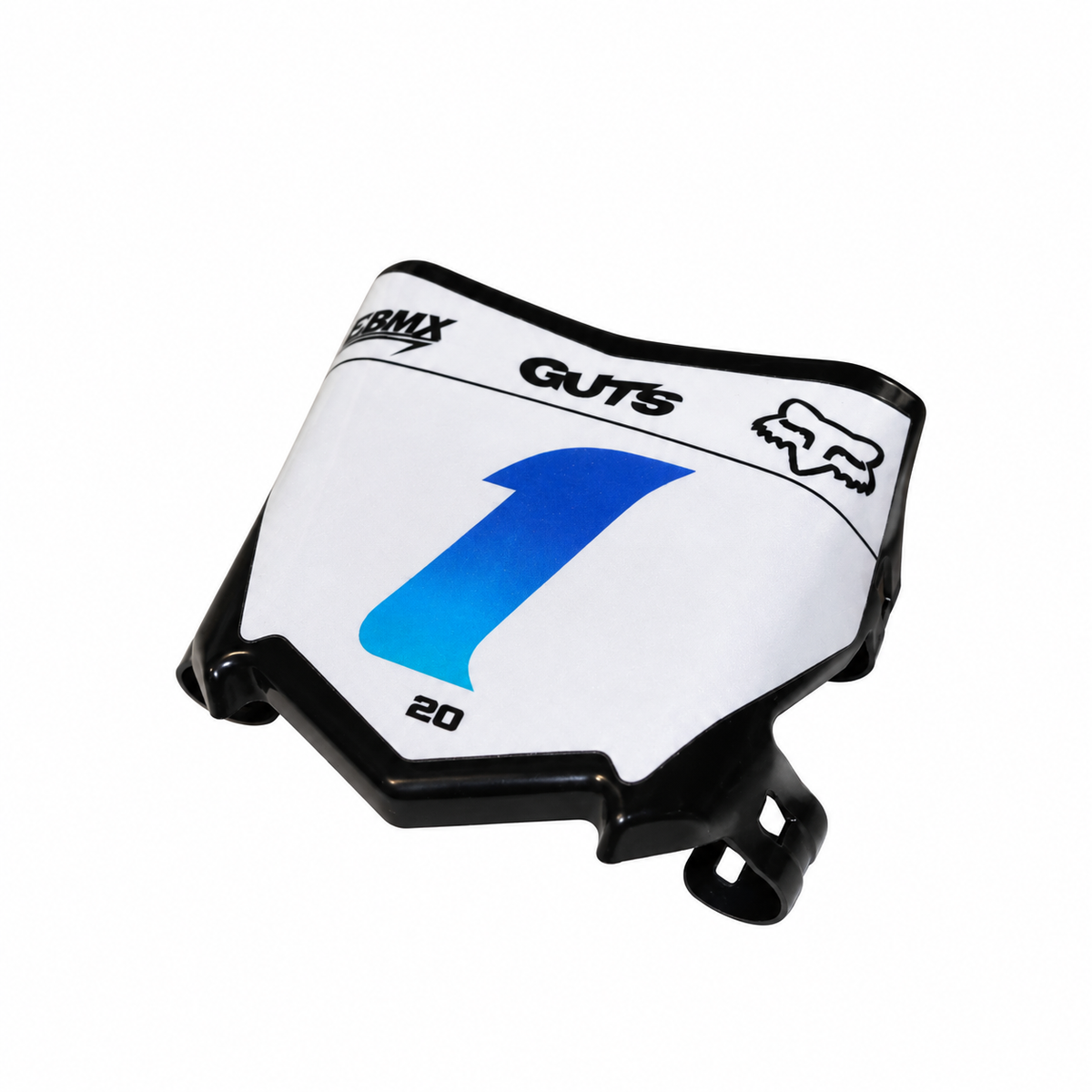 V1 White Motocuts plate